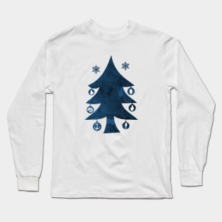 Nautical Christmas Tree Long Sleeve T-Shirt